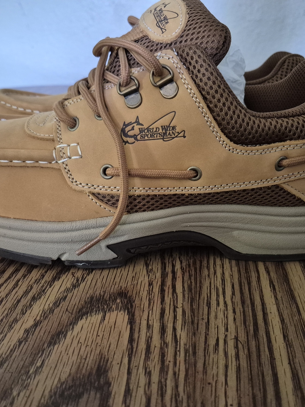 Bass Pro Shops Men’s Tan and Brown Boat Shoes